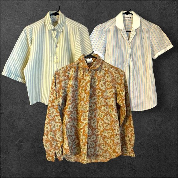 Vintage Tops - California Ivy, Erica Simone, JH Collections Set of 3 Vintage Women’s Button Dow